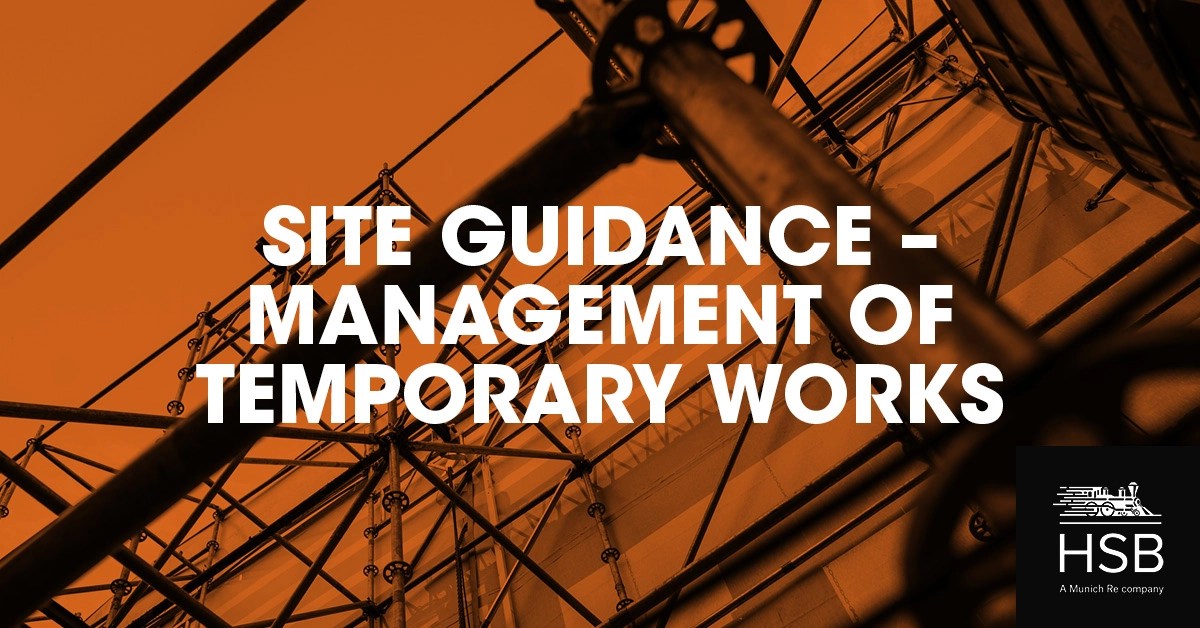 Management of temporary works in the construction industry